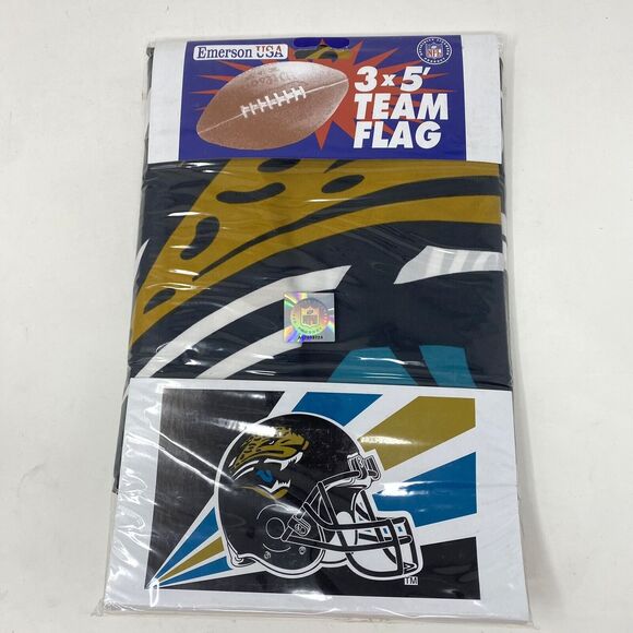 Jacksonville Jaguars NFL Football 3' x 5' Team Flag Banner Vintage 90s - Picture 1 of 6